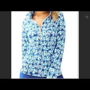 Lilly Pulitzer Skipper Popover Get Trunky Elephant Print